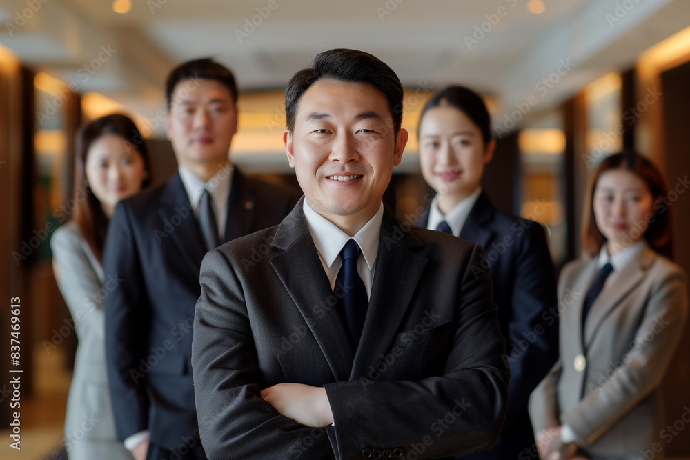 Photography of China team of professional workers in a modern hotel.
Photography of China team of professional workers in a modern hotel.