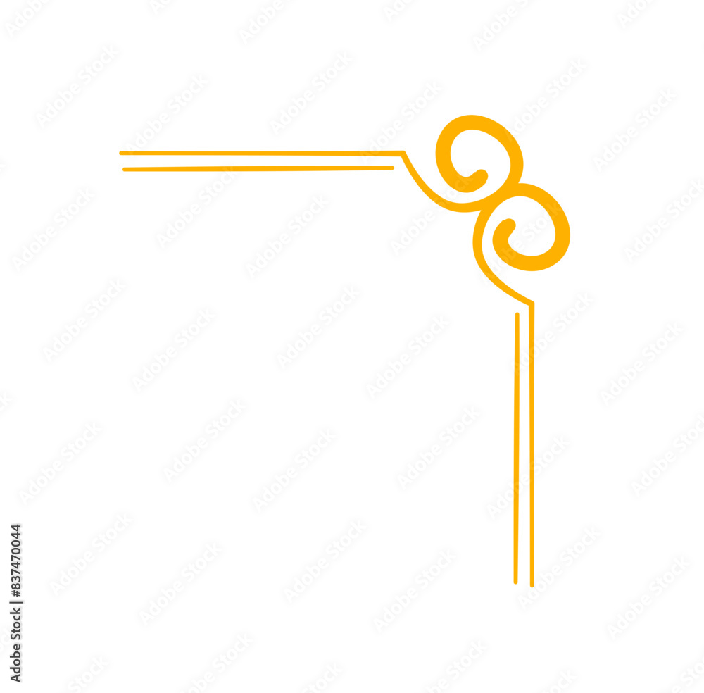 Corner Border Frame Hand drawn Vector Corner Border Frame Hand drawn Vector