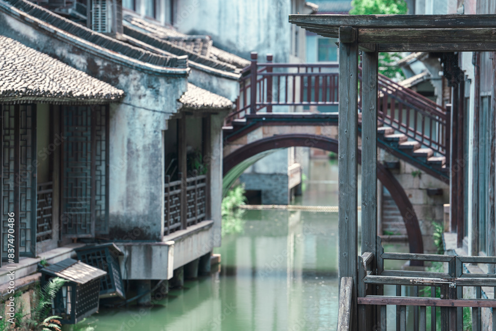 Fototapeta premium Beautiful landscape of China acient town Wuzhen