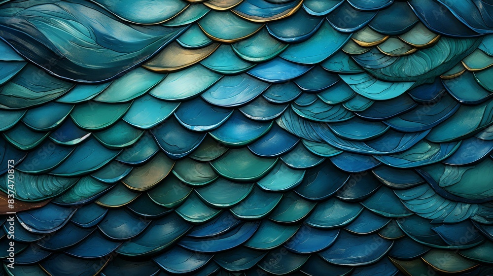Dive into a creative world with our artistic fish scale design, featuring whimsical details and intricate illustrations for an underwater allure. Dive into a creative world with our artistic fish scale design, featuring whimsical details and intricate illustrations for an underwater allure.