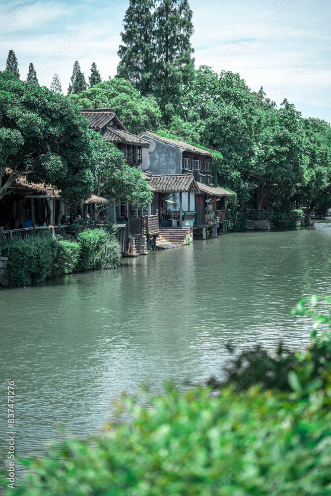 Beautiful landscape of China acient town Wuzhen Beautiful landscape of China acient town Wuzhen