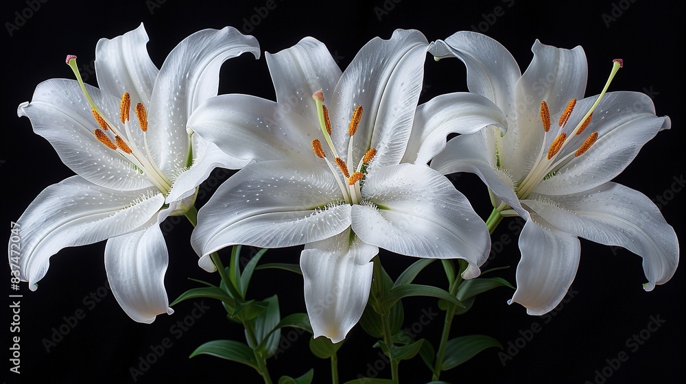 Fototapeta premium white lily flower
