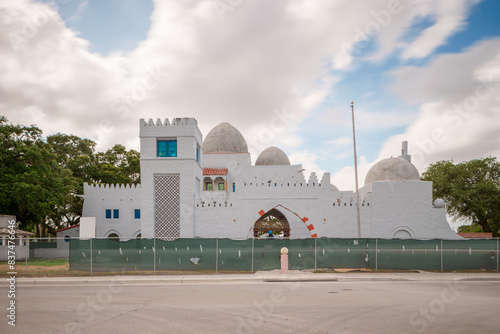 Opa Locka historic City Hall Building closed and fenced taken ci photo