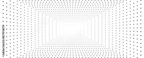Dotted vector abstract background, light grey dots in perspective flow, dotty texture abstraction, big data technology image, cool backdrop. banner, cover, poster, card. vector illustration