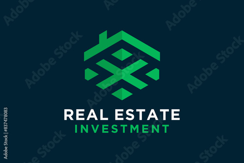 Letter X for Real Estate Remodeling Logo. Construction Architecture Building Logo Design Template Element.