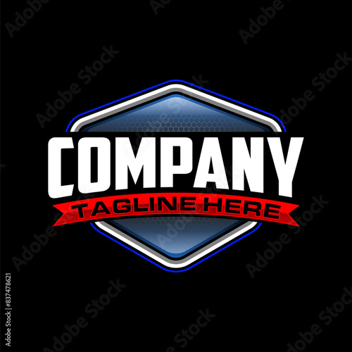 Floor Coatings logo template with epoxy roller brush