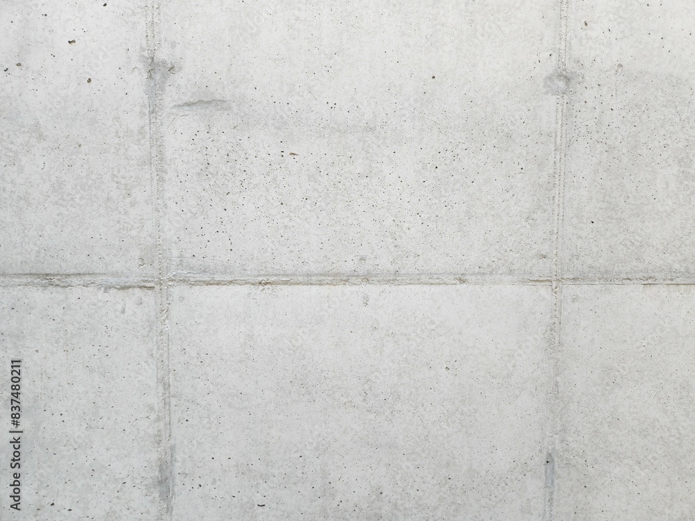 Naklejka premium Exposed concrete with form marks, concrete, exposed concrete wall, simple texture, simple image 2