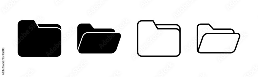 Folder icon set. folder vector icons Folder icon set. folder vector icons