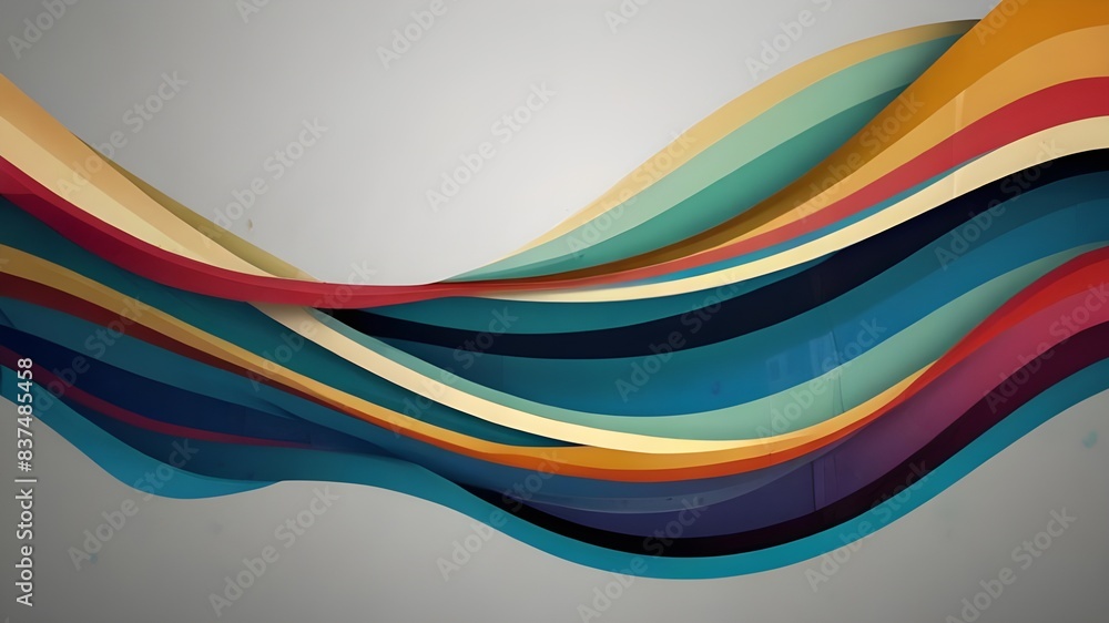 Waves and lines trendy design template for business or technology presentation, internet poster or web brochure cover, wallpaper Generative AI Waves and lines trendy design template for business or technology presentation, internet poster or web brochure cover, wallpaper Generative AI