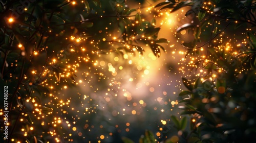 Sparkling Light in a Natural Landscape