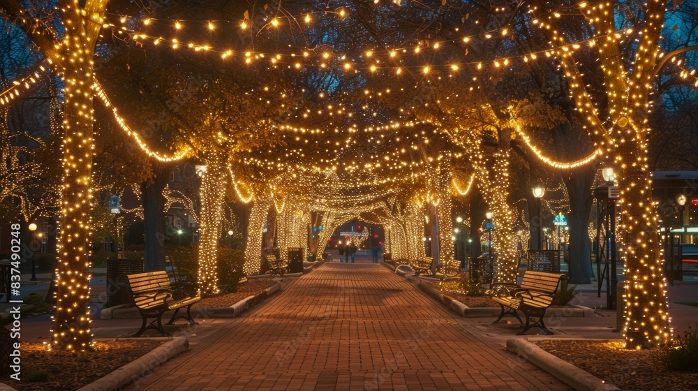 Obraz premium Sparkling Light in City Park