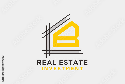 Letter B for Real Estate Remodeling Logo. Construction Architecture Building Logo Design Template Element. Free Download Letter B for Real Estate Remodeling Logo. Construction Architecture Building Logo Design Template Element. - GFXLoad