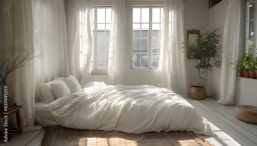 Fototapeta premium Interior of a bedroom
