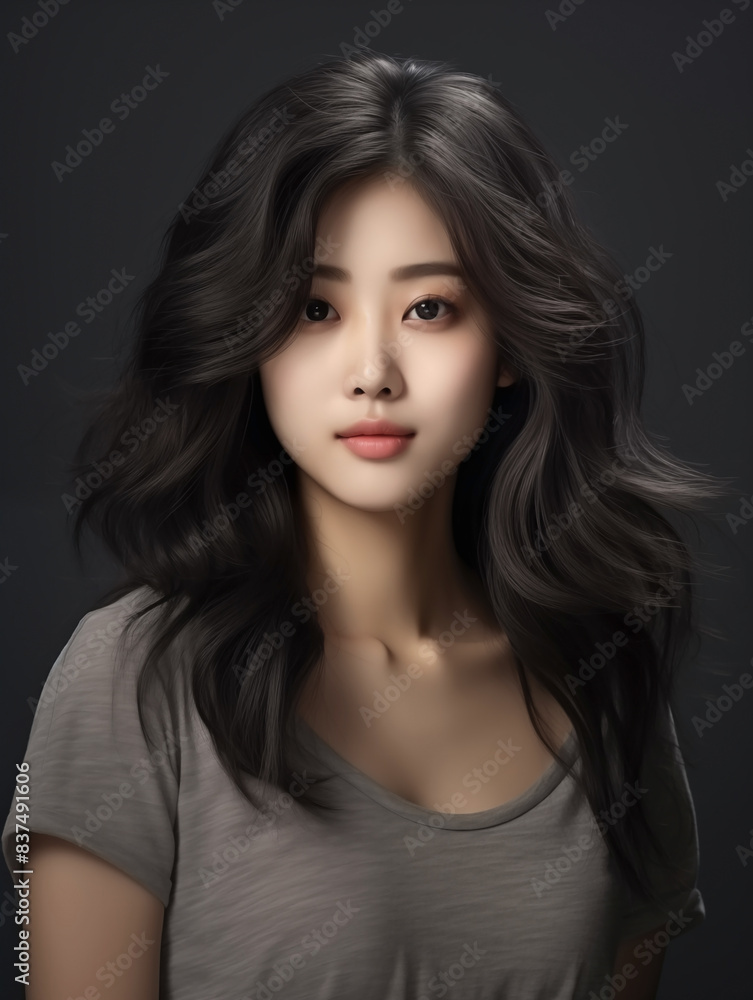 Natural Portrait of a Young Woman with Wavy Hair
Natural Portrait of a Young Woman with Wavy Hair