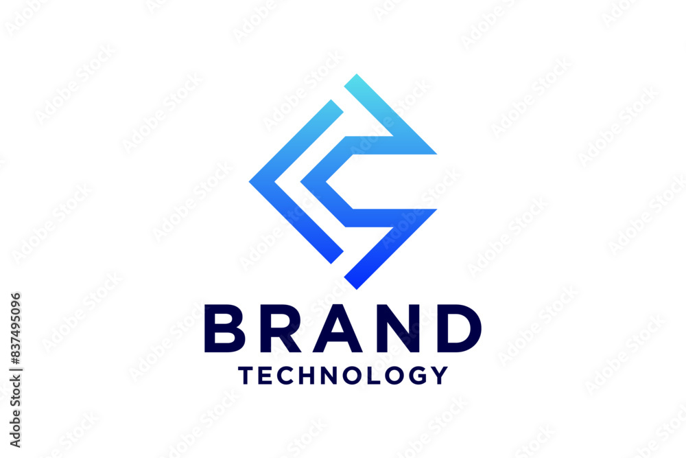 Letter C logo colorful gradient template Letter C logo colorful gradient template