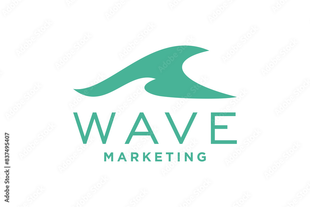 Wave icon and water drop vector template Wave icon and water drop vector template