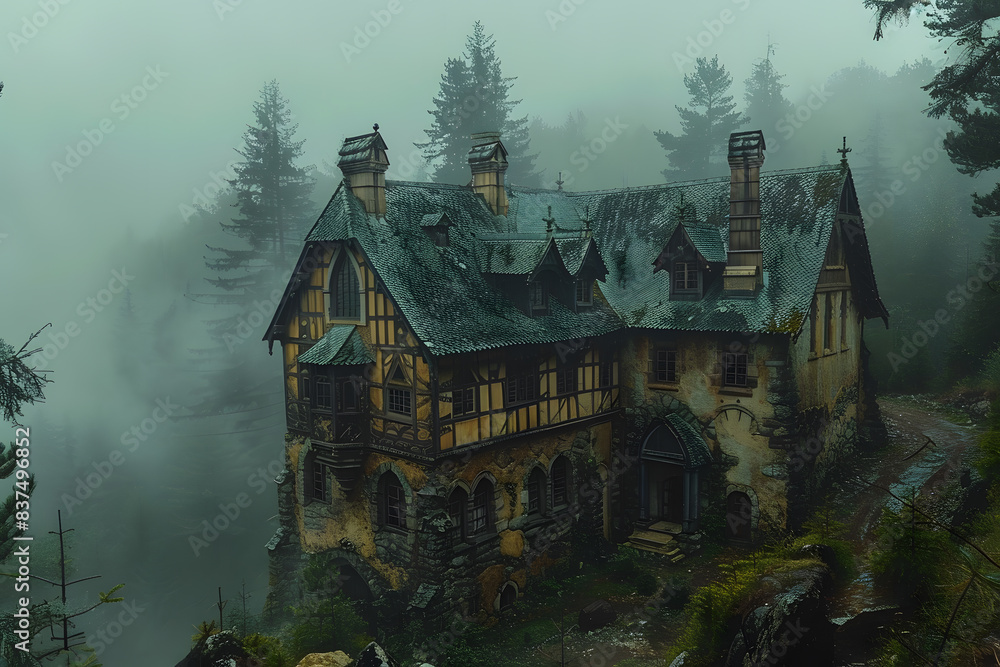 Medieval house in a medieval city Medieval house in a medieval city