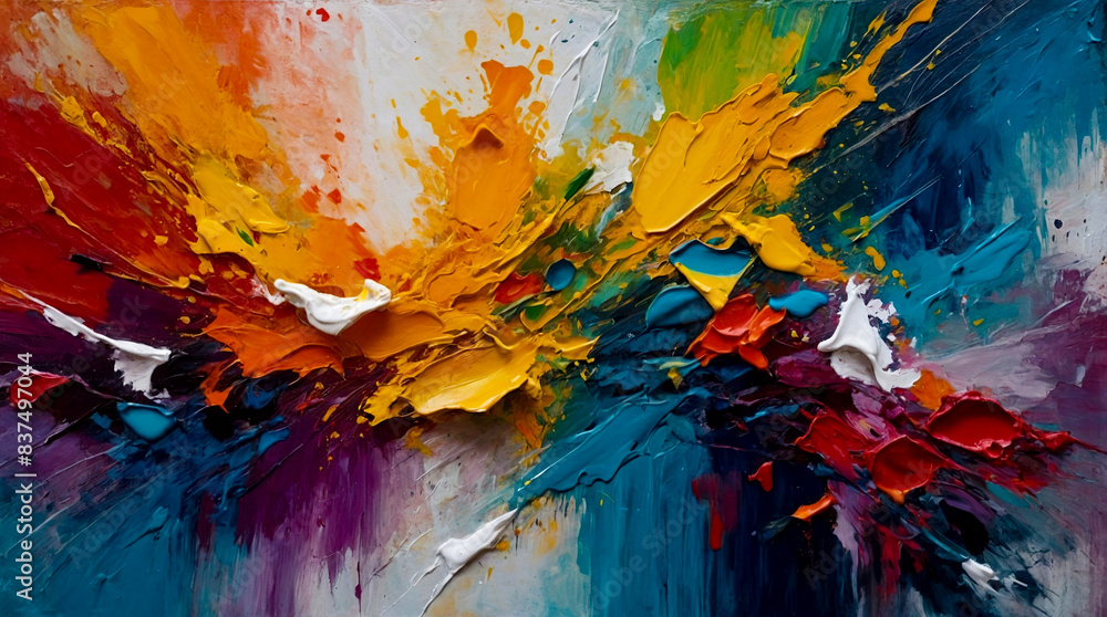 Abstract oil paint texture background, Colorful wall texture background Abstract oil paint texture background, Colorful wall texture background