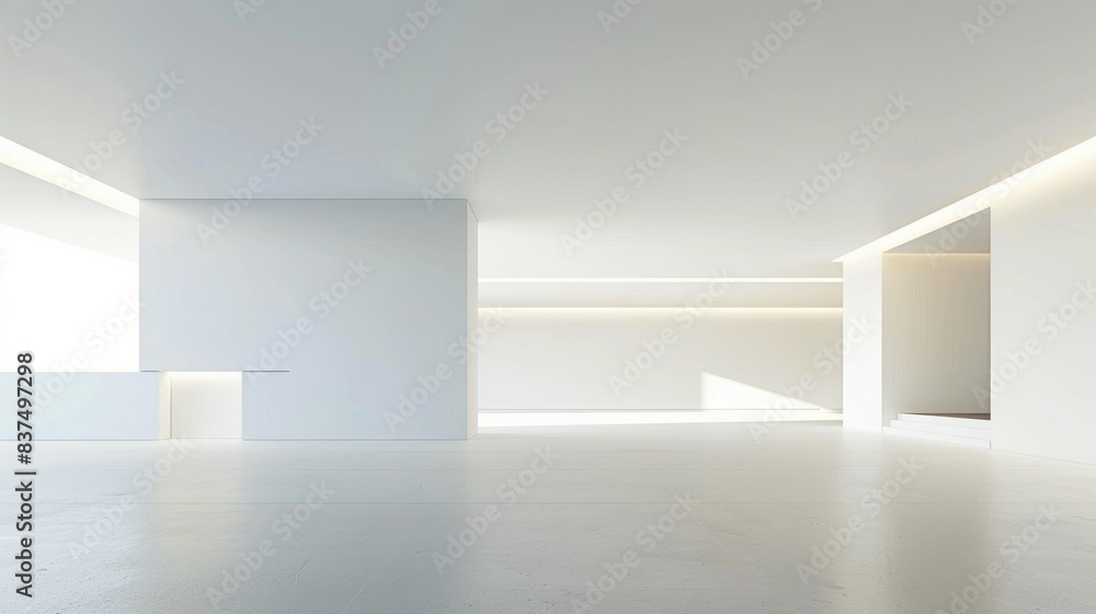 Clean white space with a large empty area and a smooth background. Clean white space with a large empty area and a smooth background.