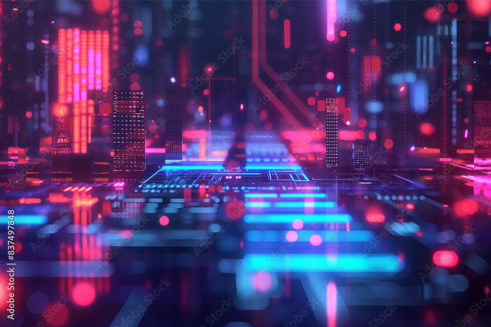 Fototapeta premium Exploring Digital Content