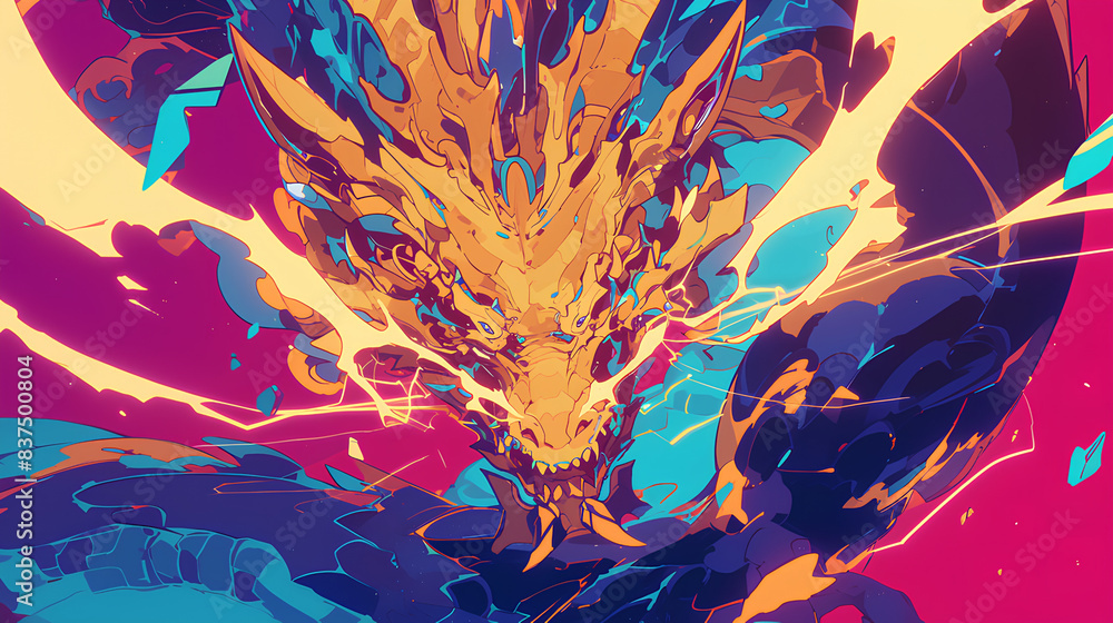 a dragon shoots electricity a dragon shoots electricity