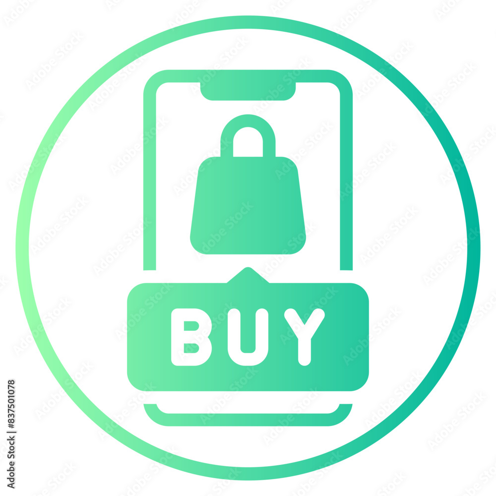 online shopping gradient icon online shopping gradient icon