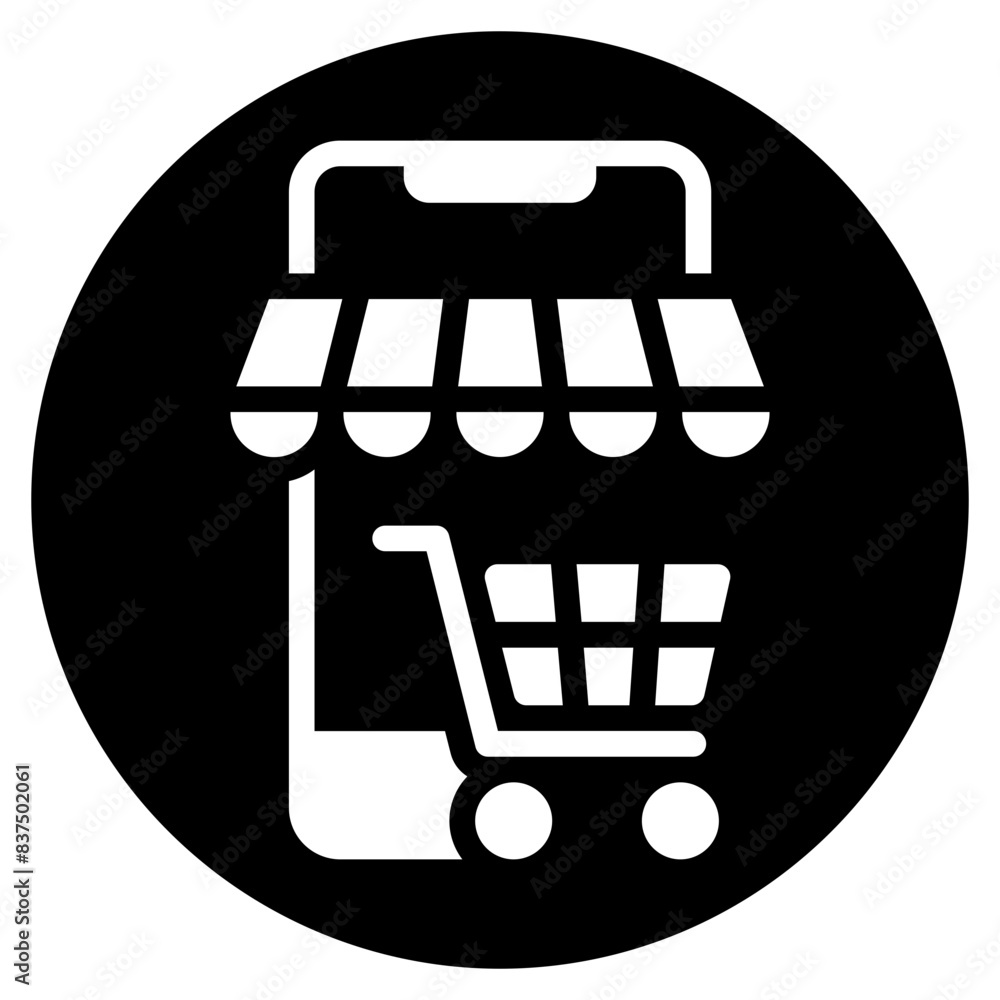 online store glyph icon online store glyph icon