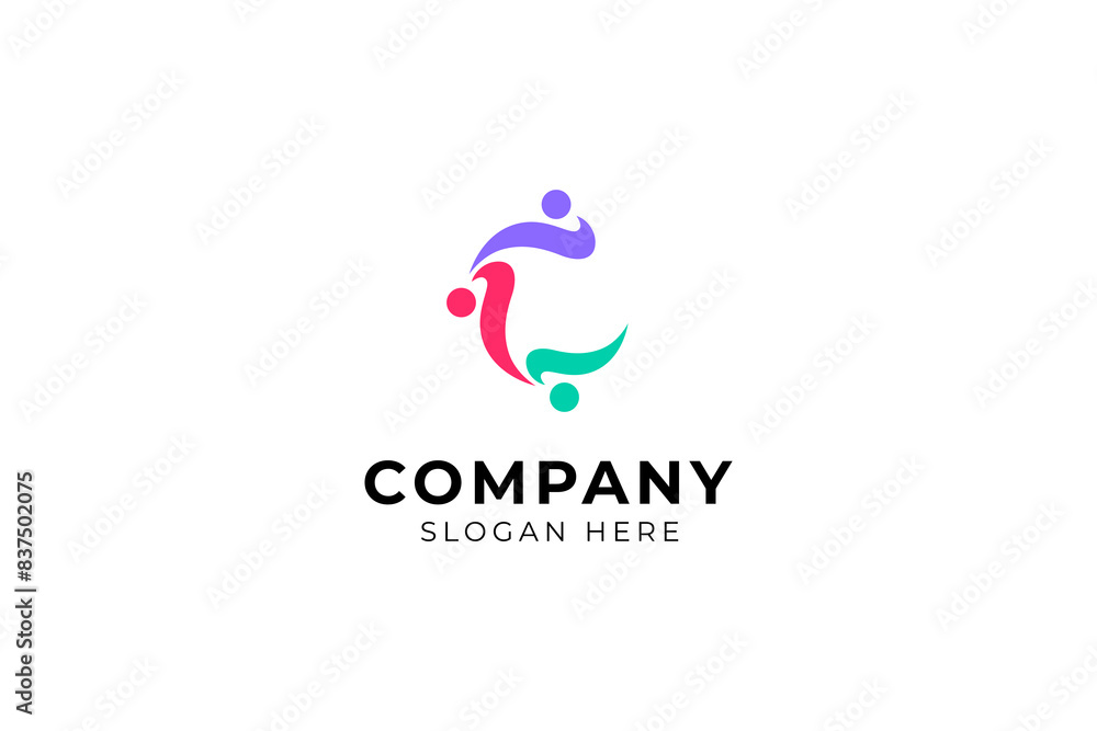 Circle Initial Letter C Colorful Meeting Group Growth for Humans culture social club, people together, community teamwork Circle Initial Letter C Colorful Meeting Group Growth for Humans culture social club, people together, community teamwork
