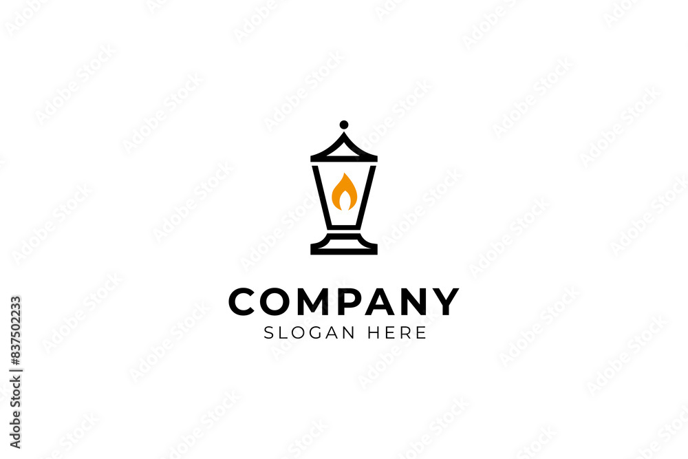 Lantern Logo, Classic Lantern Lamp icon logo design, Vintage Restaurant logo design vector Lantern Logo, Classic Lantern Lamp icon logo design, Vintage Restaurant logo design vector
