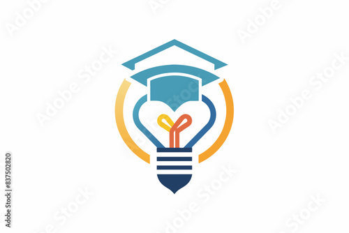 education logo vector art illustration