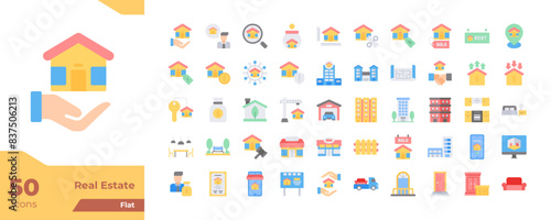 Real Estate Flat Icons