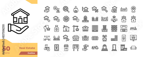 Real Estate Outline Icons