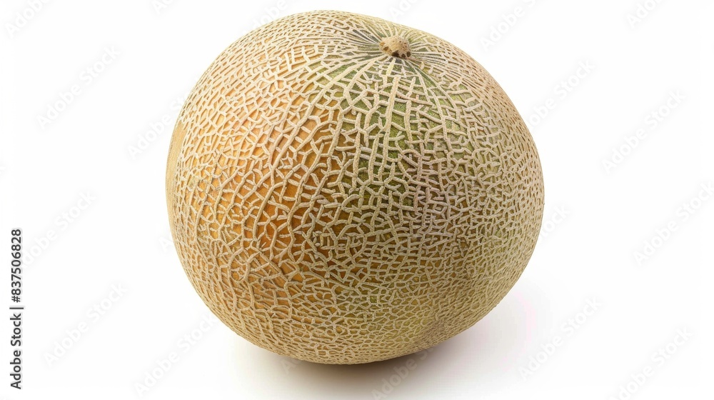 whole cantaloupe melon isolated on white background. food fruit healthy concept whole cantaloupe melon isolated on white background. food fruit healthy concept