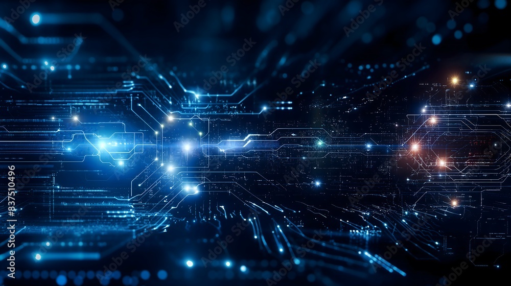 Futuristic Digital Circuit Network Background Futuristic Digital Circuit Network Background