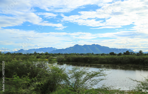 nature view of Phuphaman Thailand in rainy season for travel destination © Apiwat
