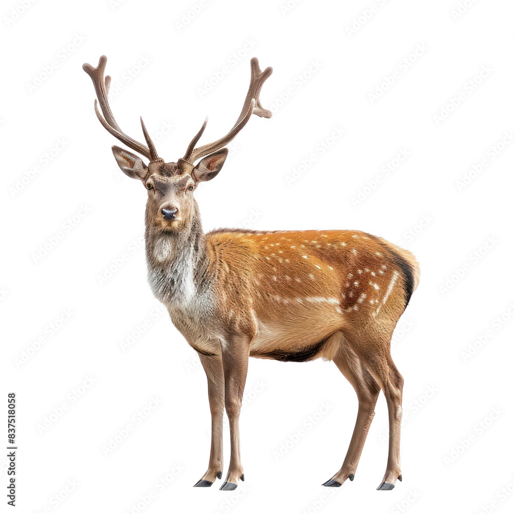 Deer head isolated on a transparent background Deer head isolated on a transparent background