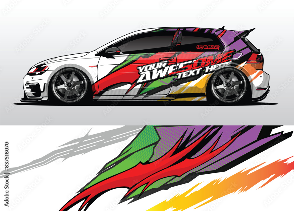 Stand Out on the Road with Unique Car Wrap Designs in Vector Stand Out on the Road with Unique Car Wrap Designs in Vector