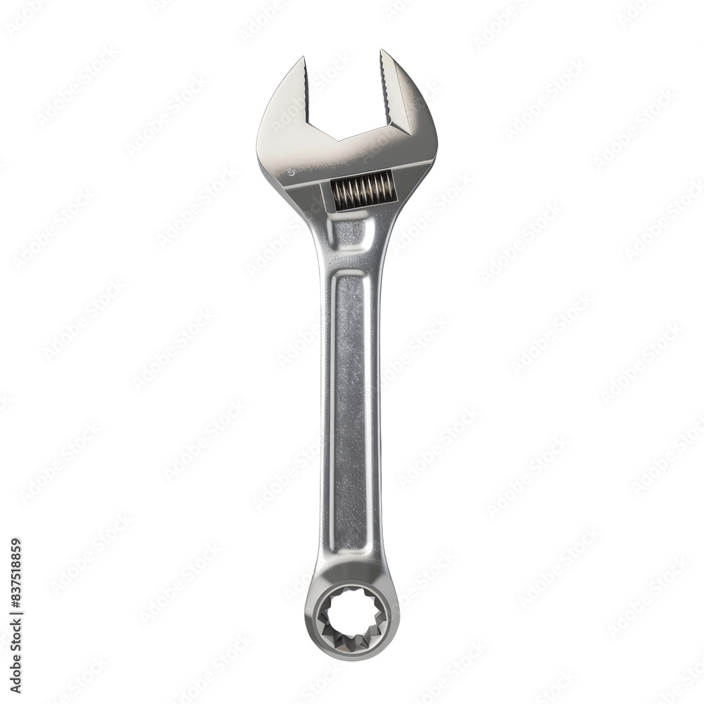 High-quality adjustable wrench against a transparent background, perfect for use in DIY, construction, and mechanical projects. High-quality adjustable wrench against a transparent background, perfect for use in DIY, construction, and mechanical projects.