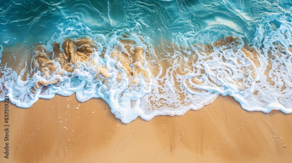 Naklejka premium water on the beach