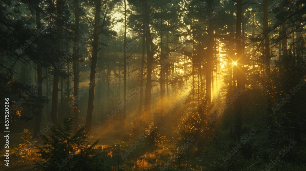 Sunlight in the Pine Forest Sunlight in the Pine Forest