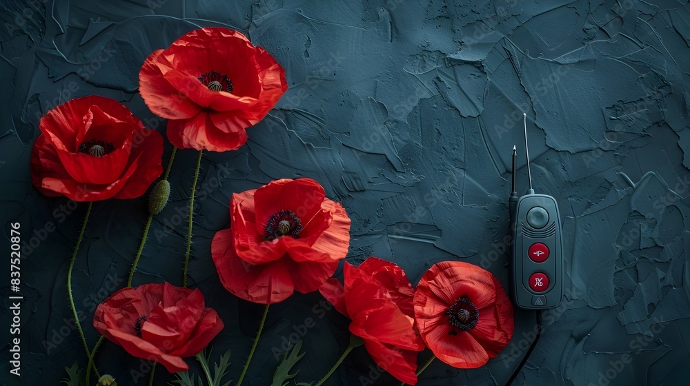Poppies Surround Vital Medical Device in Dreamlike Editorial Poppies Surround Vital Medical Device in Dreamlike Editorial