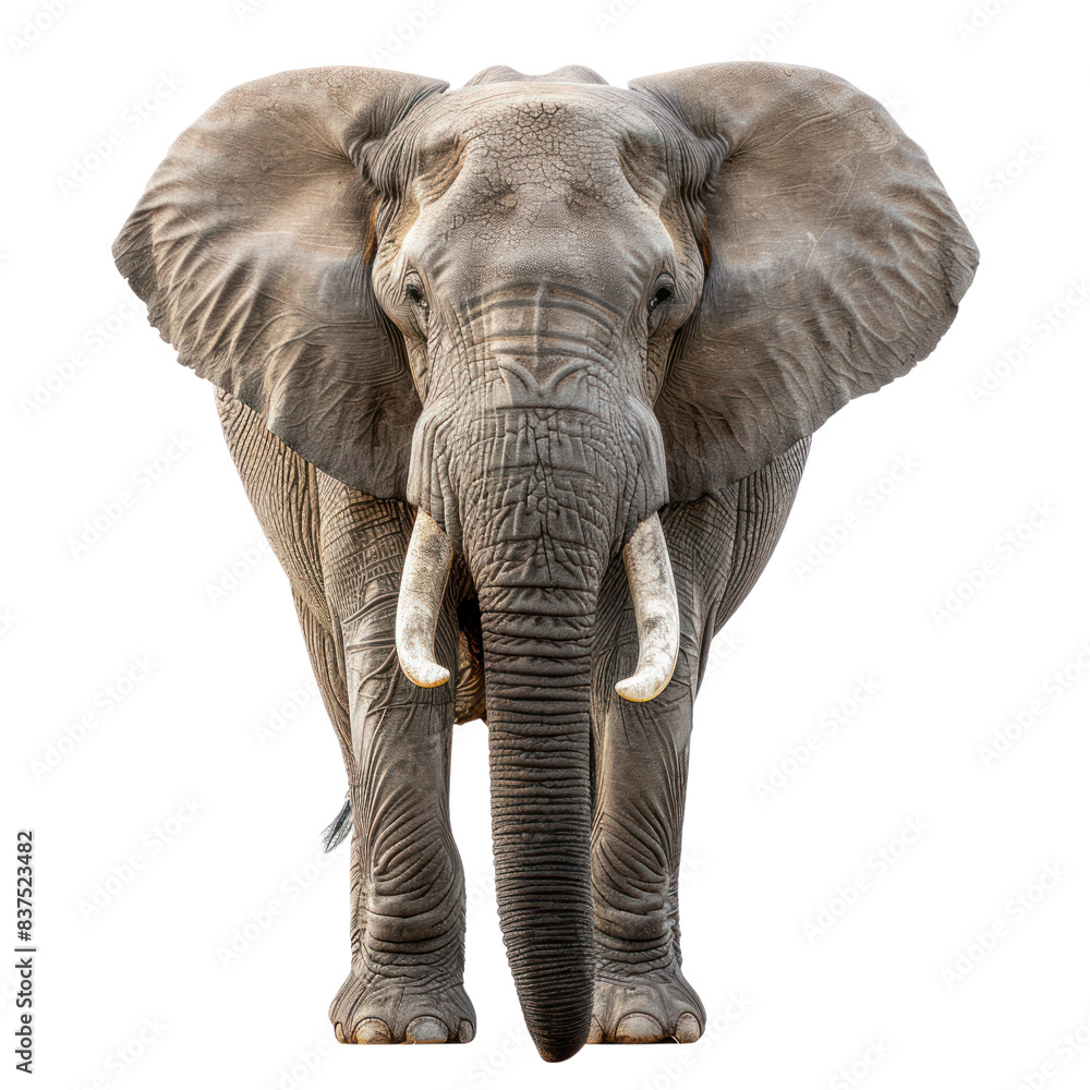 Obraz premium Elephant isolated on a transparent background