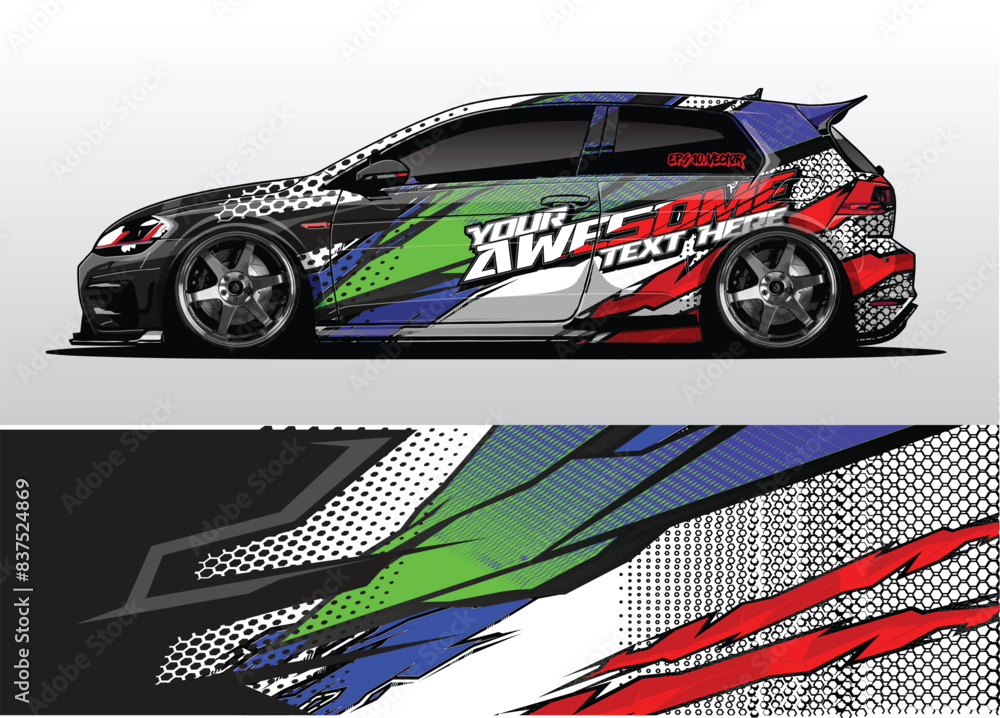 Sleek and Stylish Car Wrap Background Vectors Sleek and Stylish Car Wrap Background Vectors
