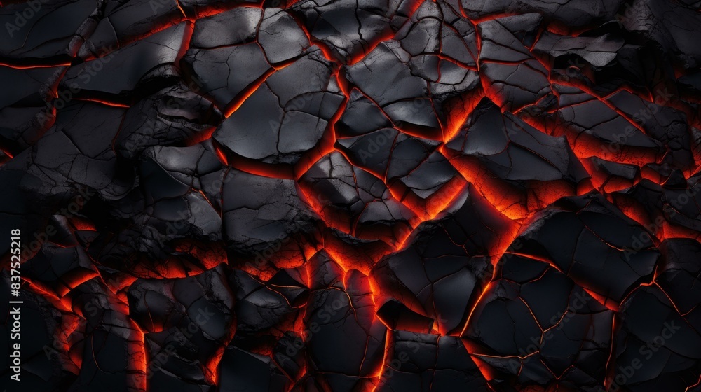 Explore an artistic lava cracks design with ethereal details and highresolution, detailed illustration. Perfect for volcanicinspired projects.
