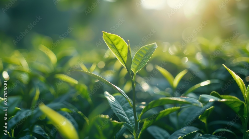 Obraz premium Sunshine in the Tea Garden