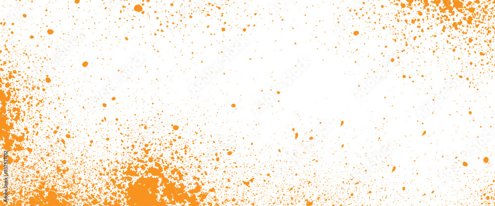 Vector abstract orange on white grunge splatter background design Vector abstract orange on white grunge splatter background design