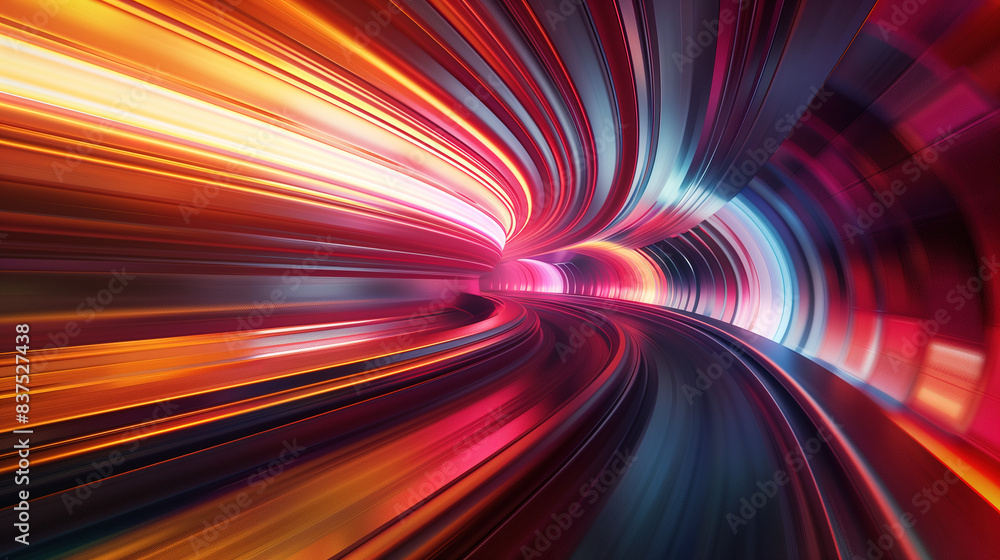 Red and yellow technology sci-fi abstract light dots lines beam colorful background Red and yellow technology sci-fi abstract light dots lines beam colorful background