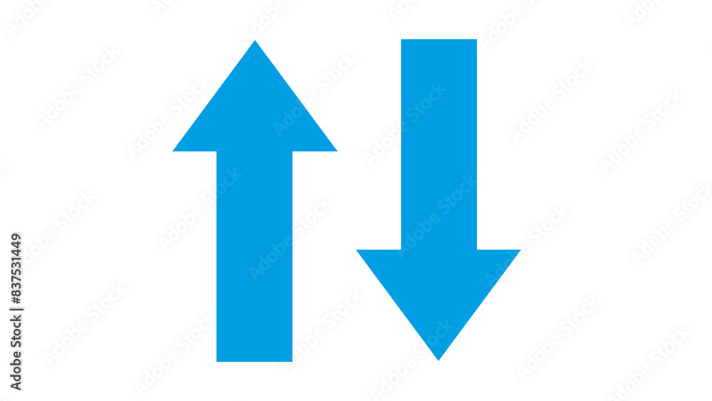 Arrow up down icon design illustration Arrow up down icon design illustration
