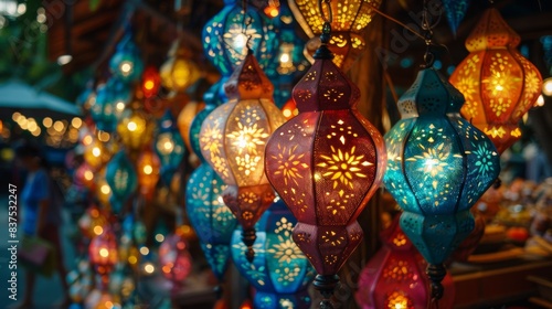 Decorative Lights at the Night Market
