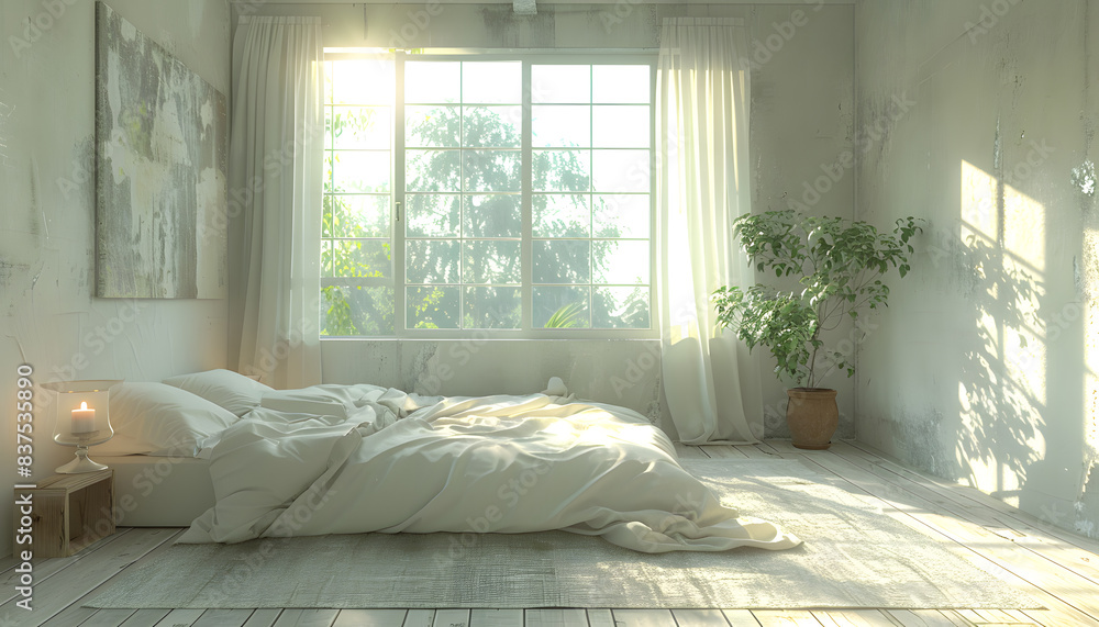 Fototapeta premium Interior of a bedroom